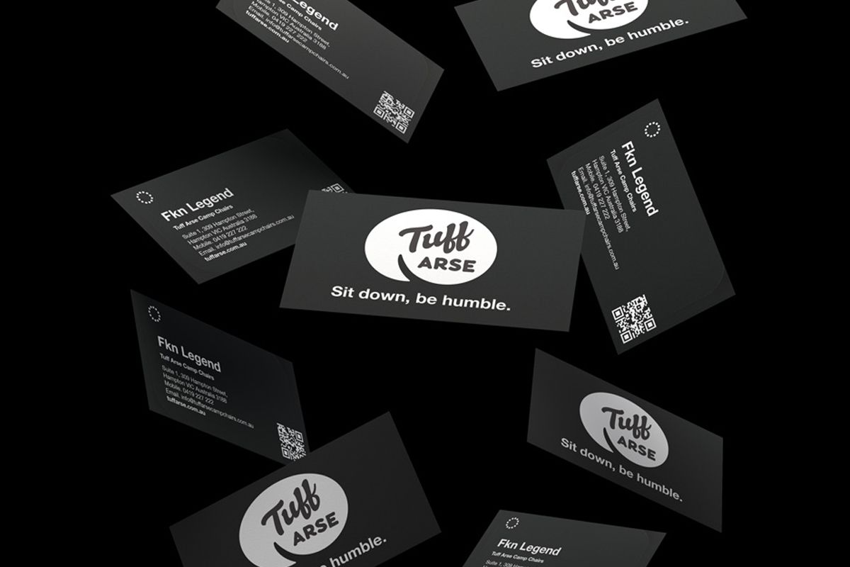 Tuff Arse Camp Chairs Business Cards