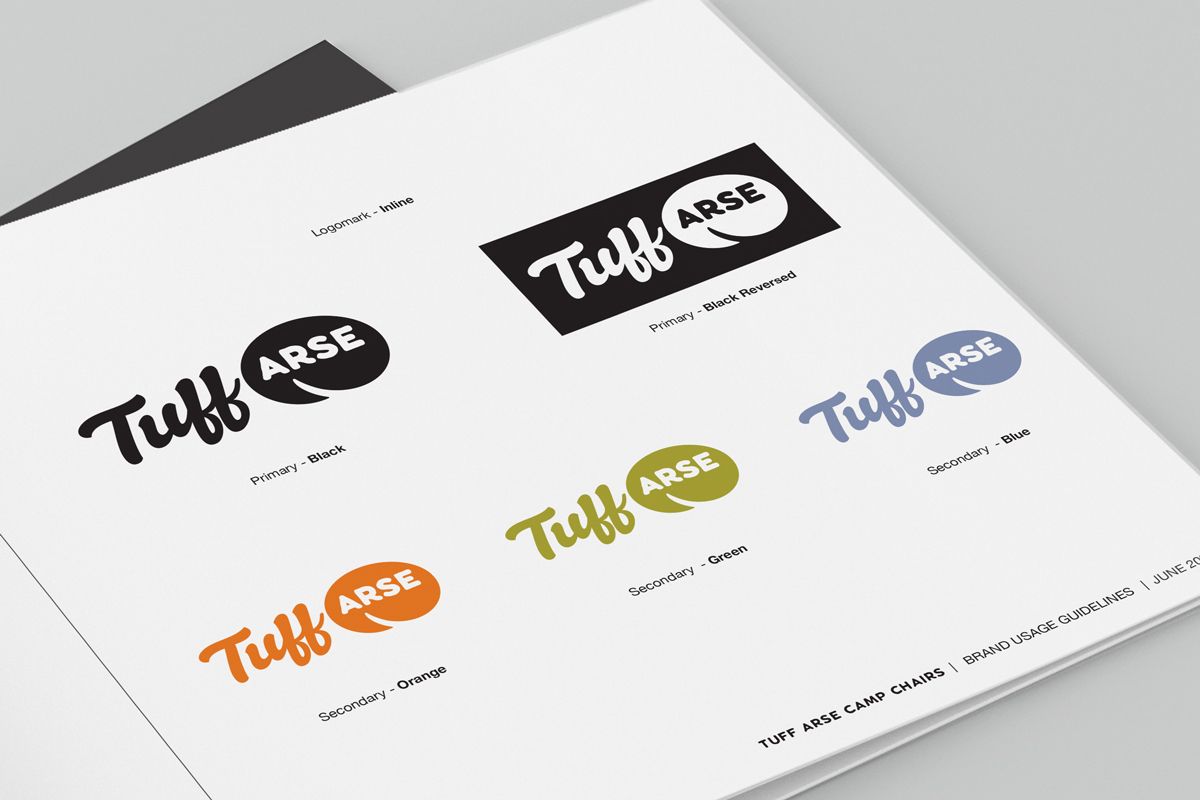 Tuff Arse branding & identity logo style guide 