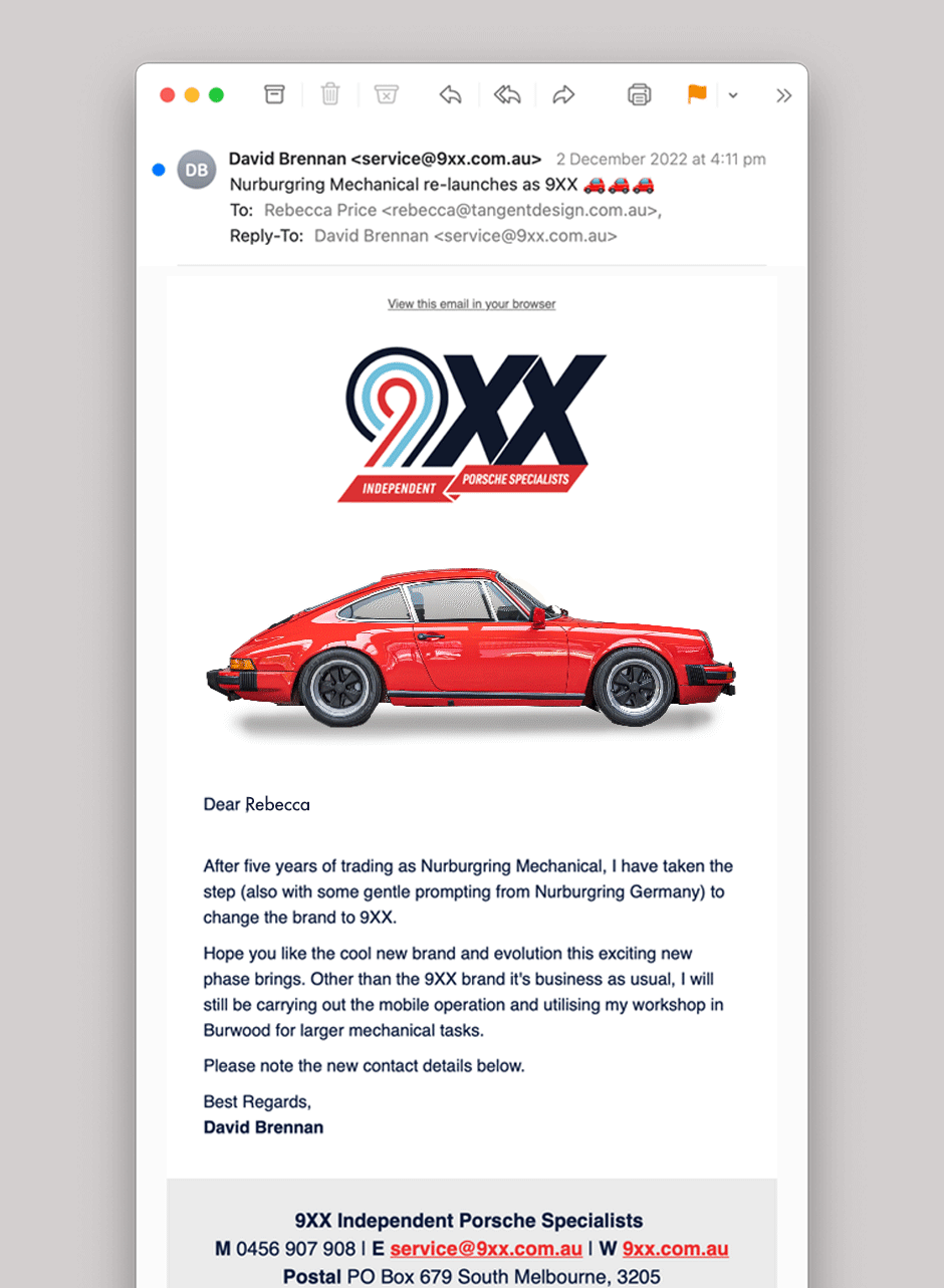 9xx Independent Porsche Specialists EDM Email Marketing 
