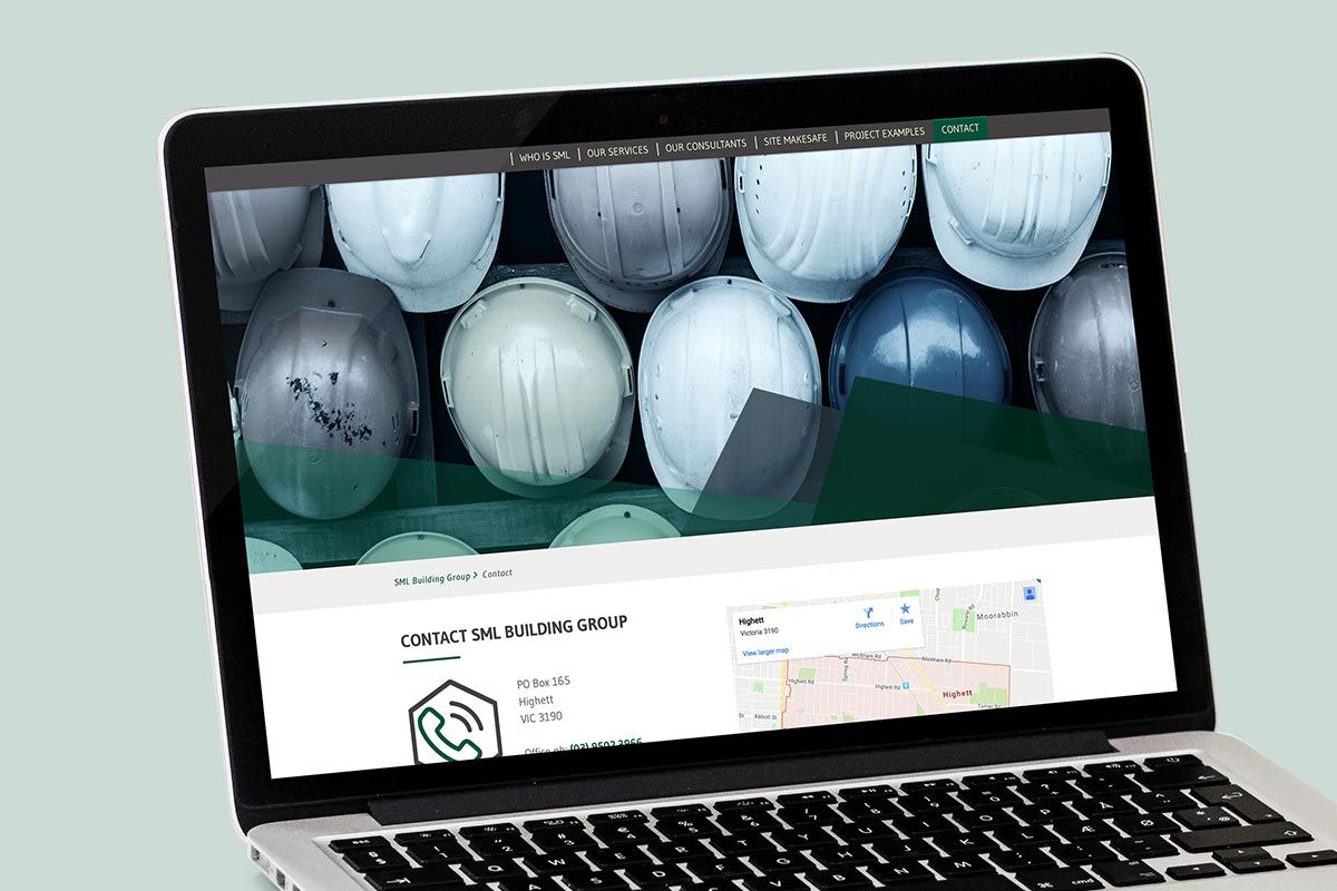 SML Construction online website rebuild 