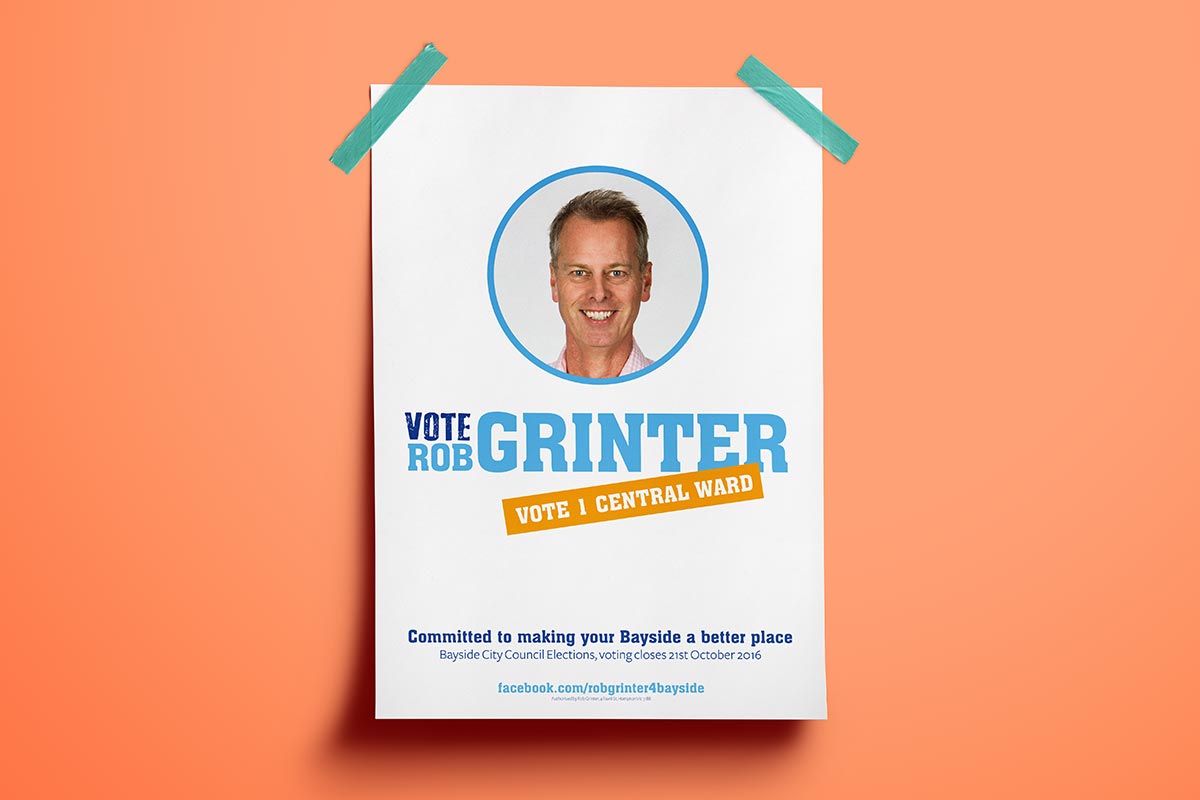 Rob Grinter campaign poster