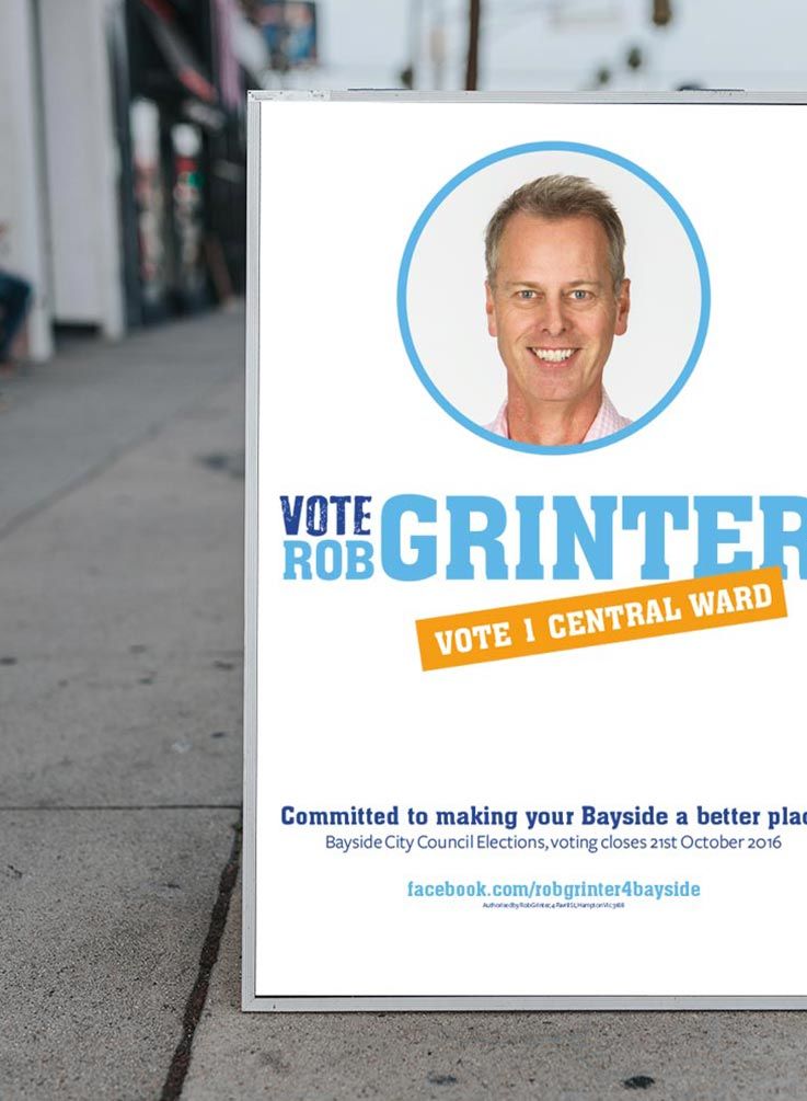 Rob Grinter campaign street board