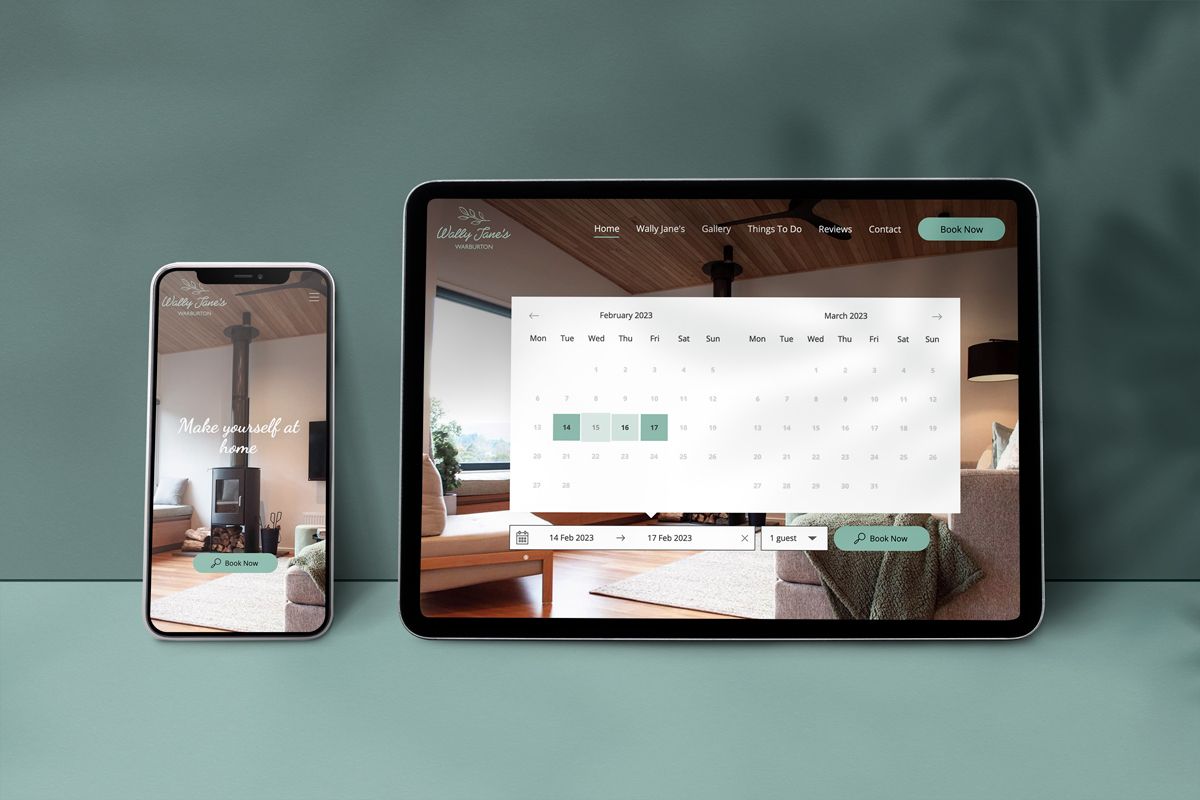 Wally Jane's Retail Accommodation Booking Site