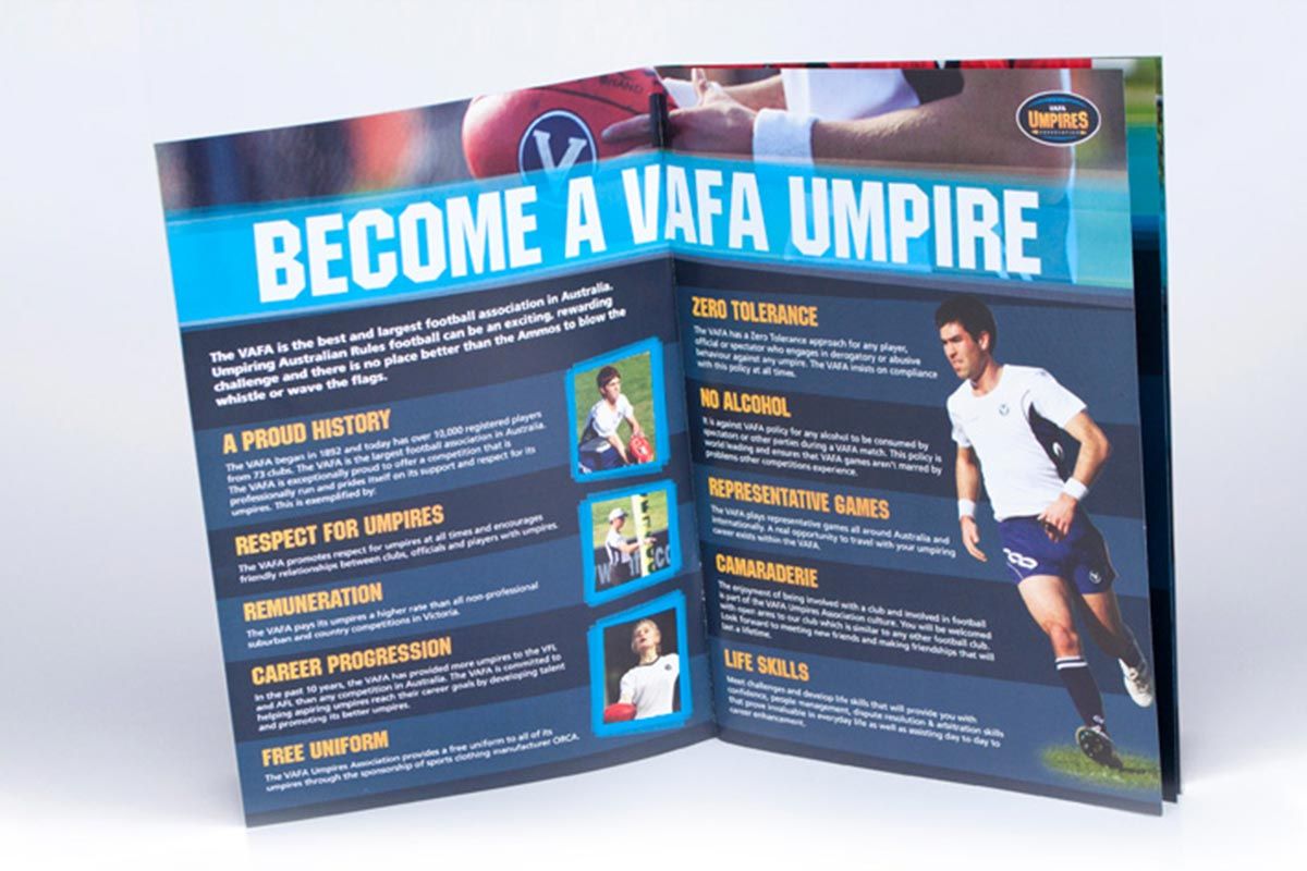 become a VAFA umpire brochure