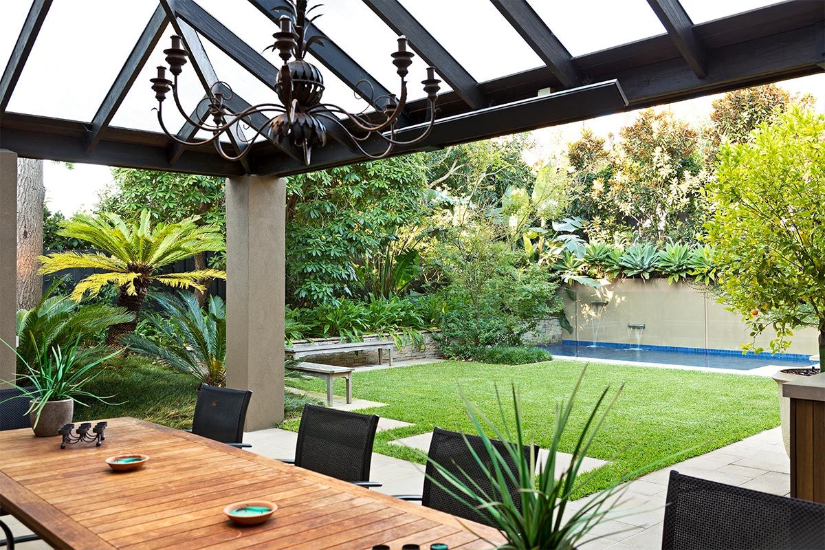 Michael Byrne looking out to garden 