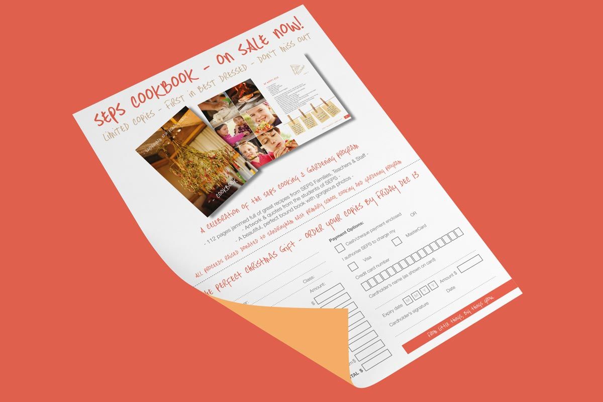 Sandringham on sale cookbook sign up flyer