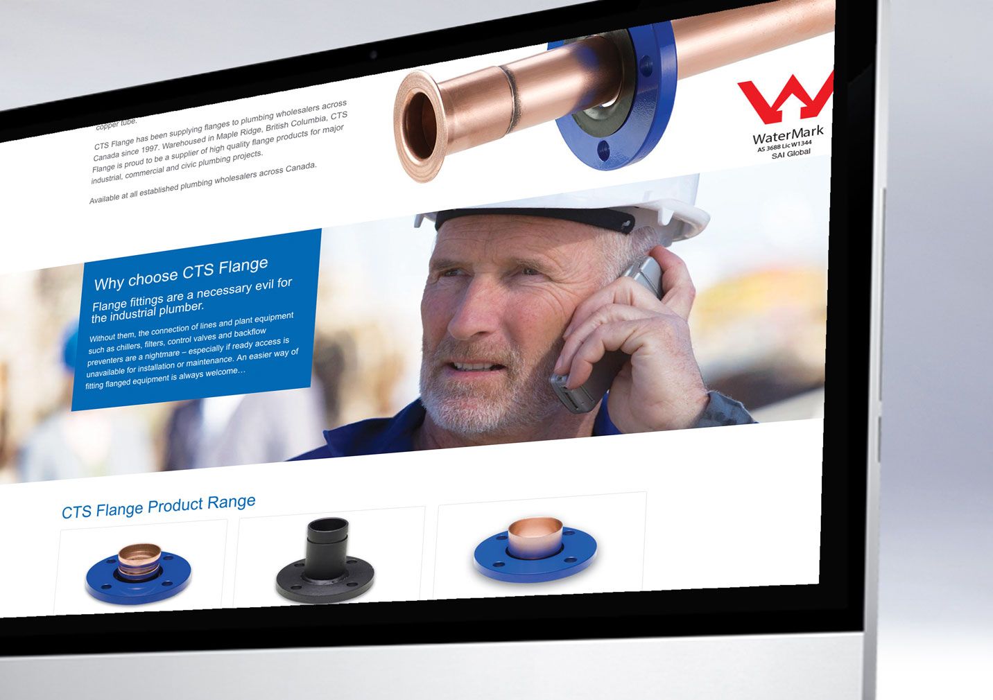 CTS flange online website rebuild 
