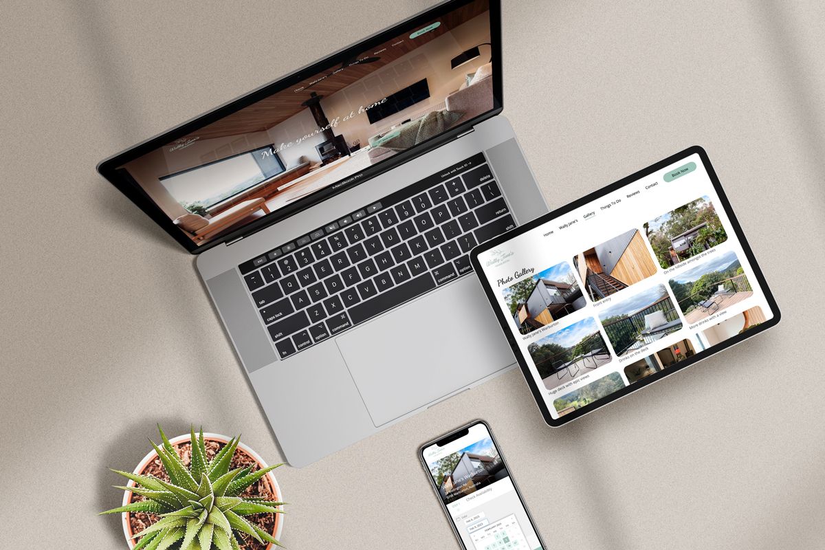 Wally Jane's Retail Accommodation Booking Site Devices