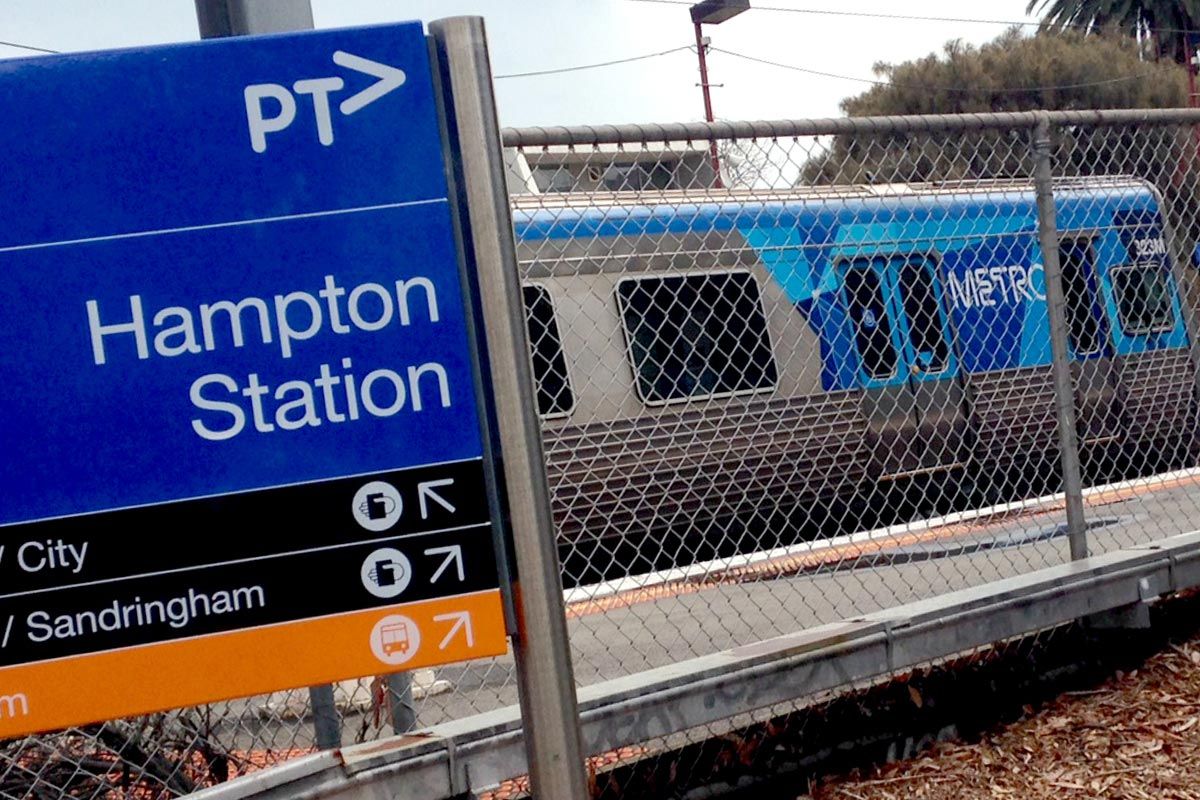 Rob Grinter campaign Hampton station