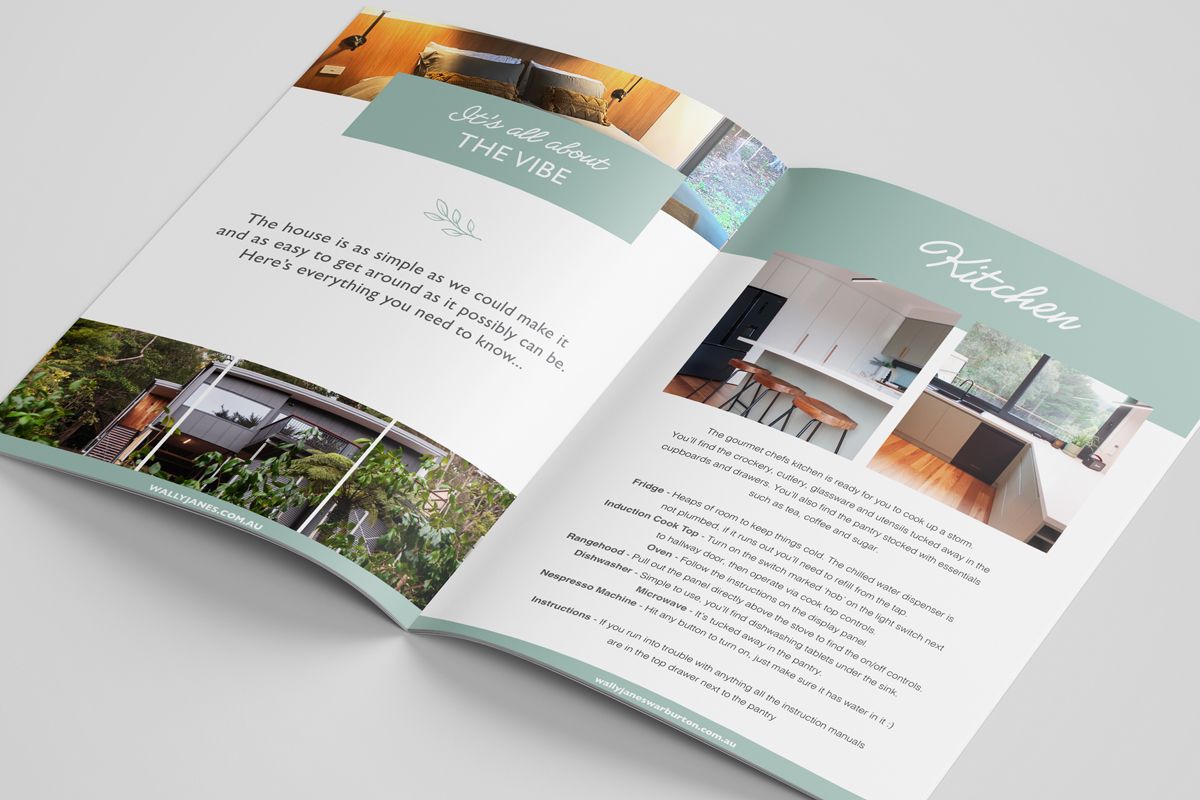  Wally Jane’s Rental Accomodation Warburton Guess Book Open