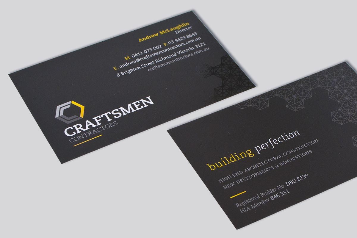 Craftsmen Contractors Business Card