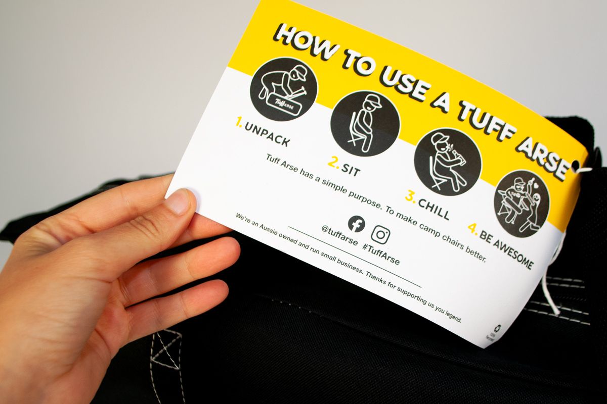 Tuff Arse Camp Chairs - Instruction