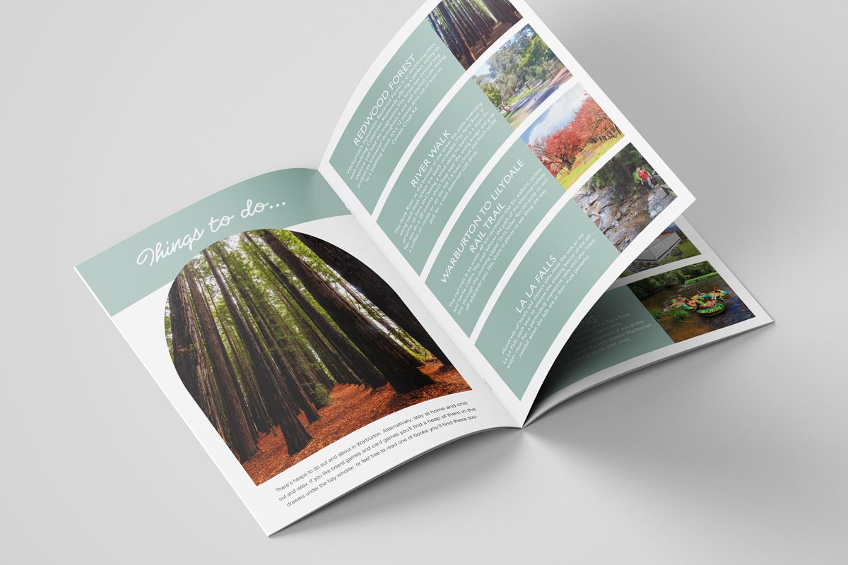  Wally Jane’s Rental Accomodation Warburton Guess Book Open