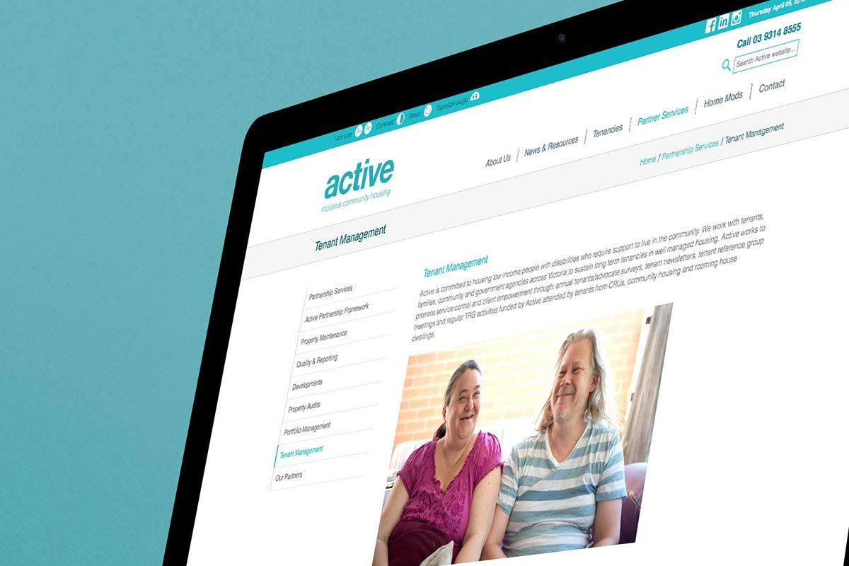 Active Community Housing Provider Website