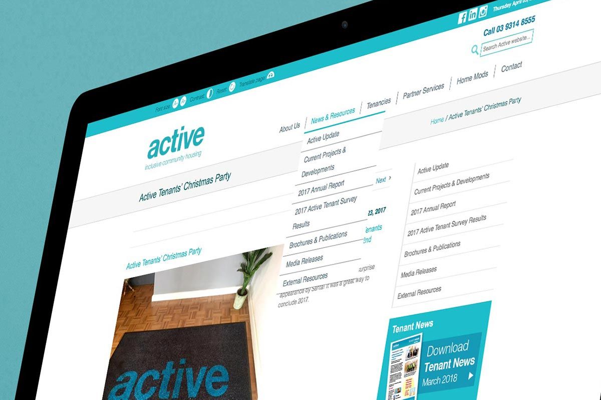 Active Community Housing Provider Website