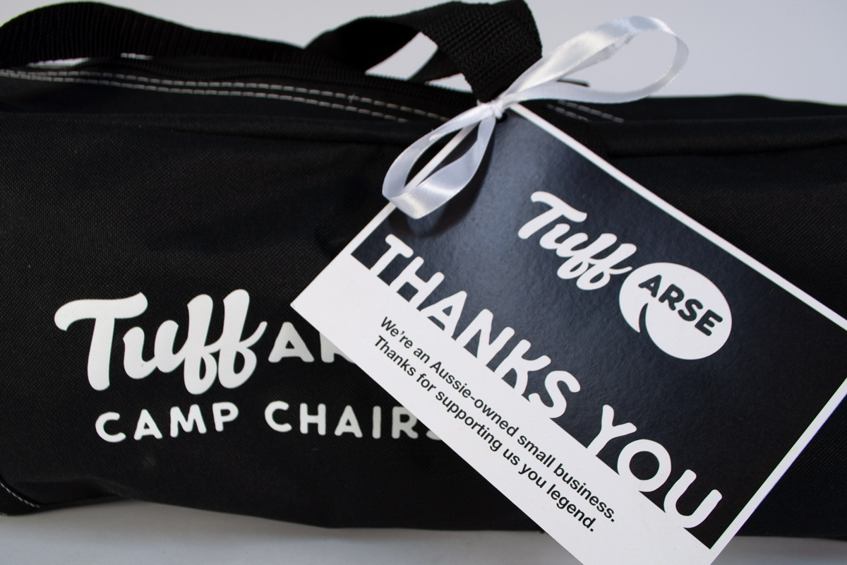 Tuff Arse Camp Chairs - Thank You Card