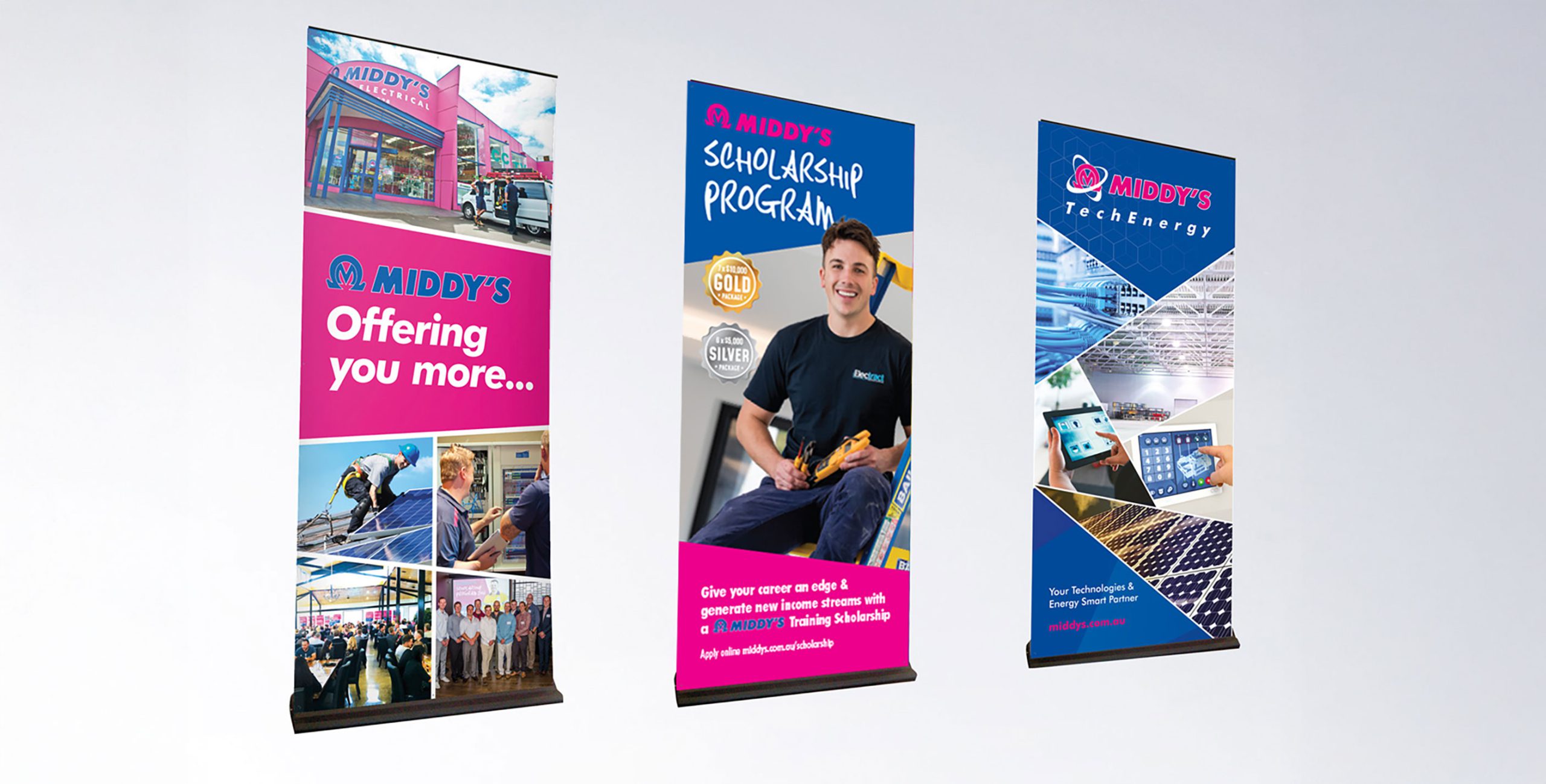 Middy's Pull up banners