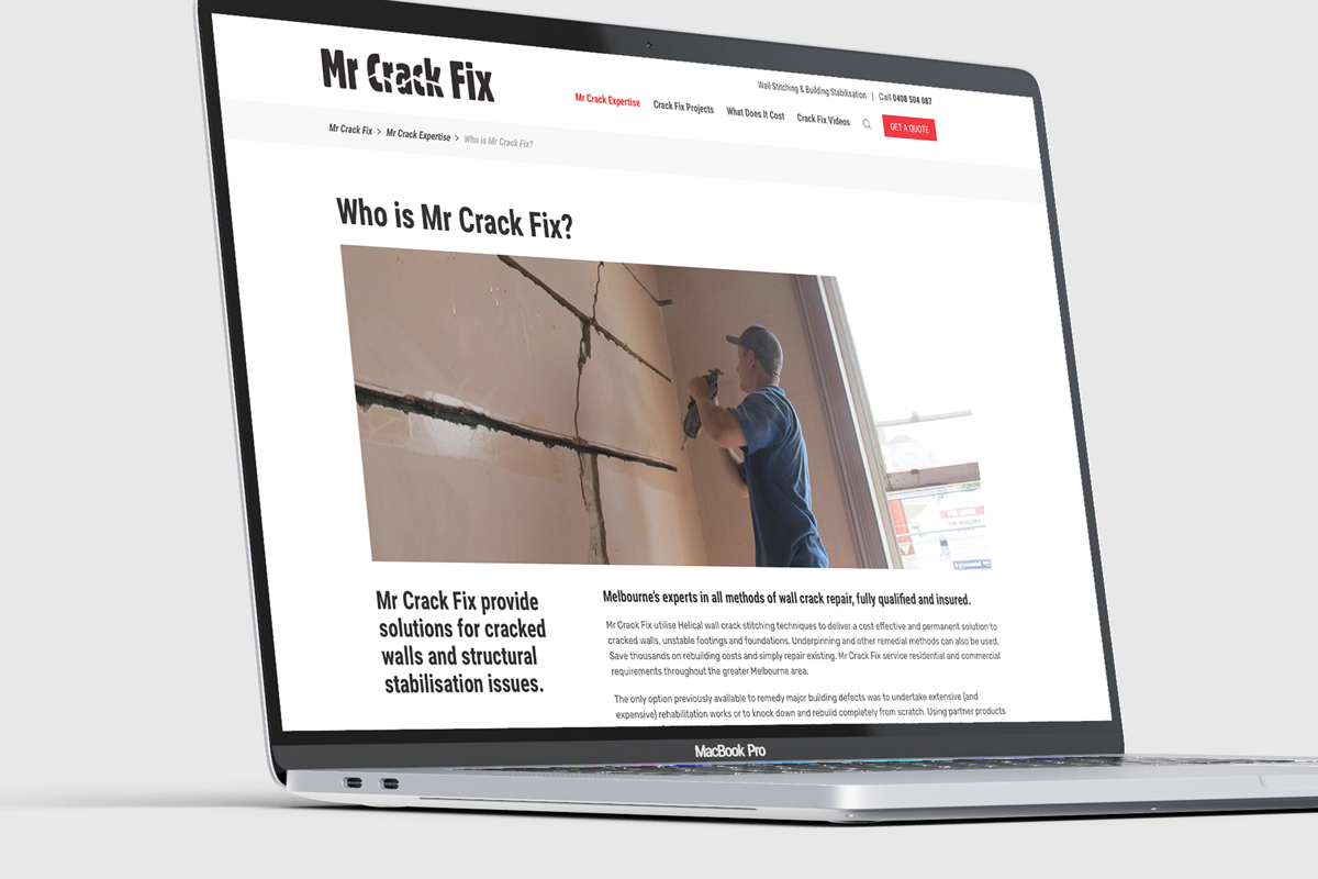 Mr Crack Fix Projects