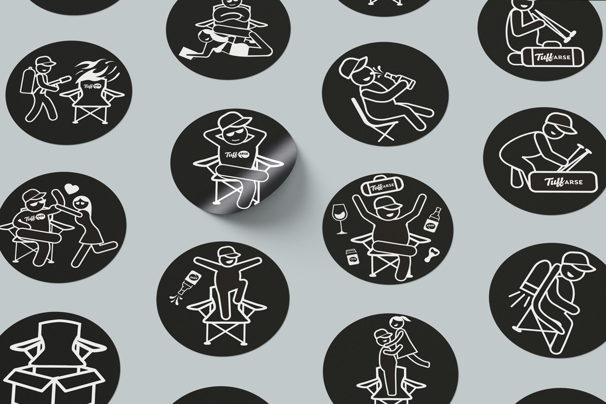 Tuff Arse Camp Chairs - Stickers