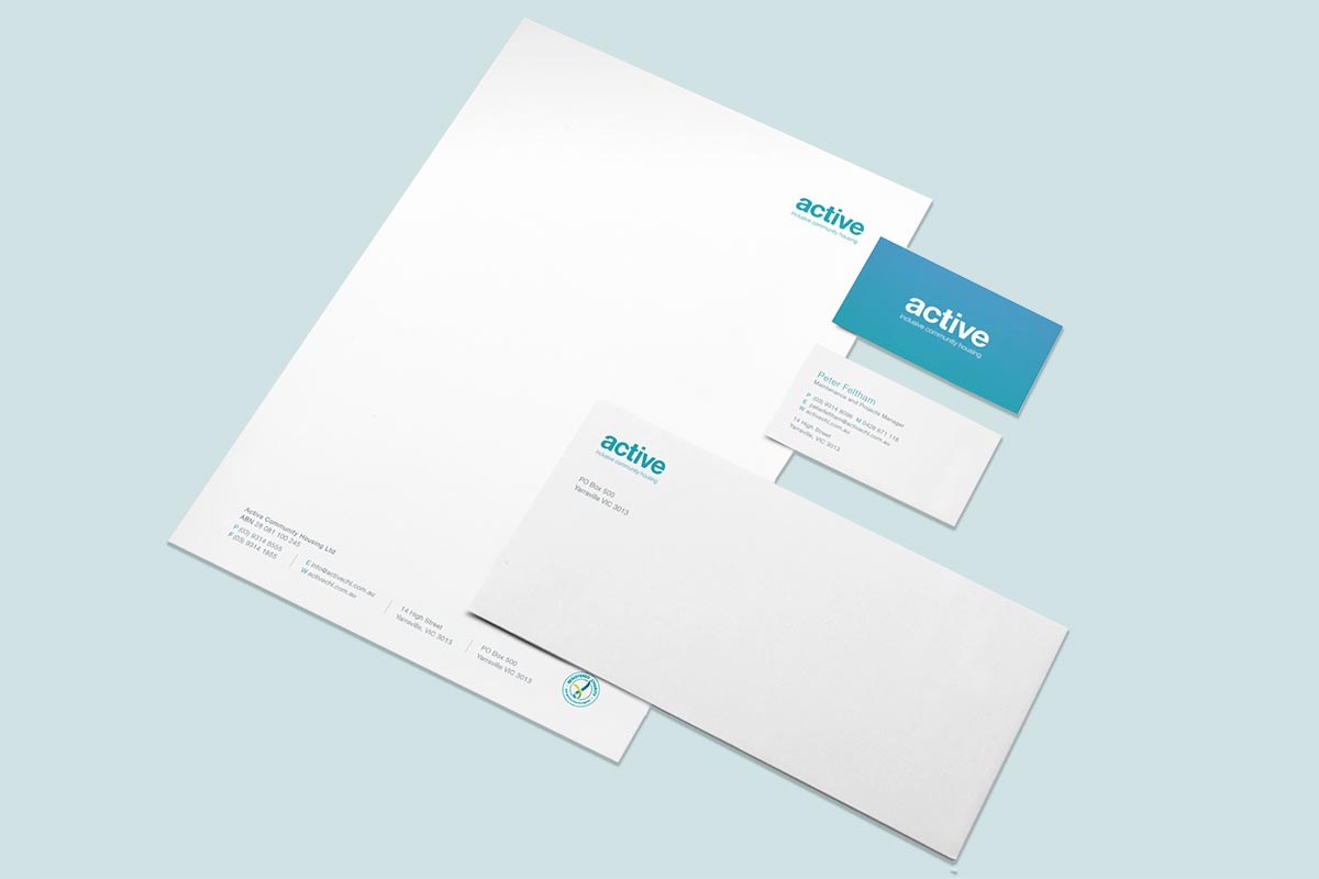  Active Community Housing Provider Stationery